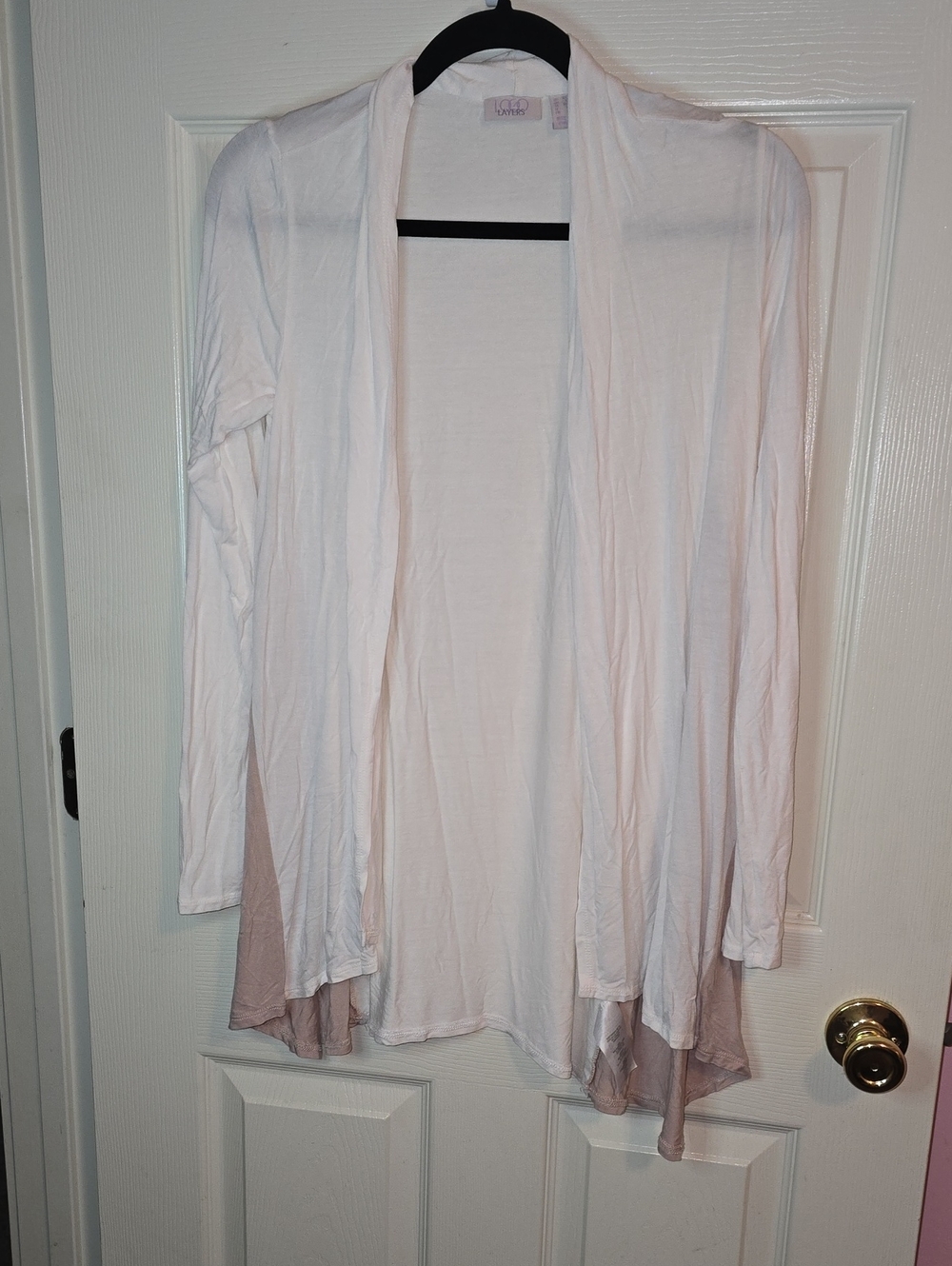 Light Blush Open Drape Cardigan by Cato